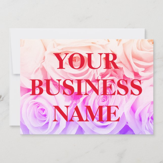 Rose Rosa Blume Strauß, Hintergrund Feiertagskarte (Vorderseite)