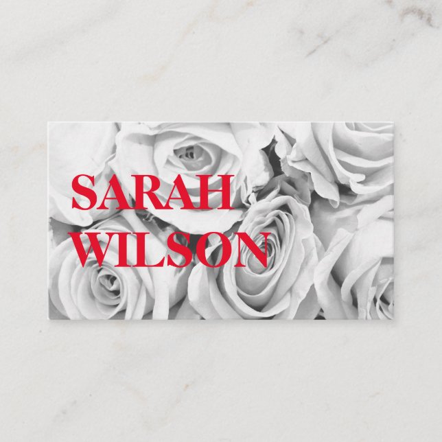 Rose Rosa Blume Strauß, Hintergrund Visitenkarte (Vorderseite)
