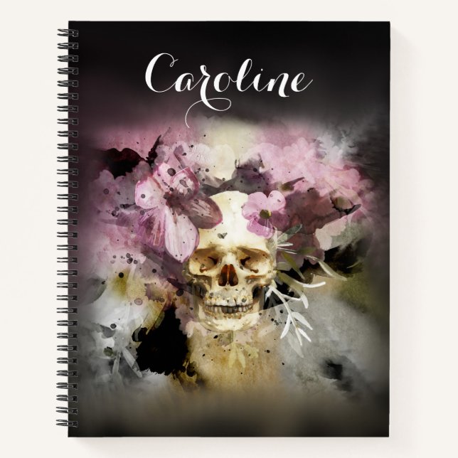 Rose Rosa Blütenzucker Obername Notizbuch (Vorderseite)