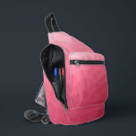 Rose rosa Gefälle geometrisches Messmuster Crossbody Bag<br><div class="desc">Rose rosa Gefälle geometrische Mesh Muster gedruckte Tasche. Coole Mode Accessoires Tasche für jeden. Rose rosa magenta Dreieck geometrische Netz mit Licht bis dunkel ombre Farbverlauf Design.</div>