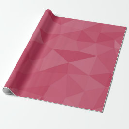 Rose rosa geometrisches Maschenmuster Geschenkpapier