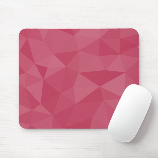 Rose rosa geometrisches Maschenmuster Mousepad (Mit Mouse)