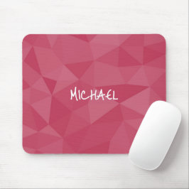 Rose rosa geometrisches Messmuster Individuelle Na Mousepad