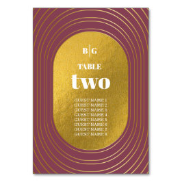 Rose Rosa & Gold Moderne Minimalistische Hochzeit Tischnummer