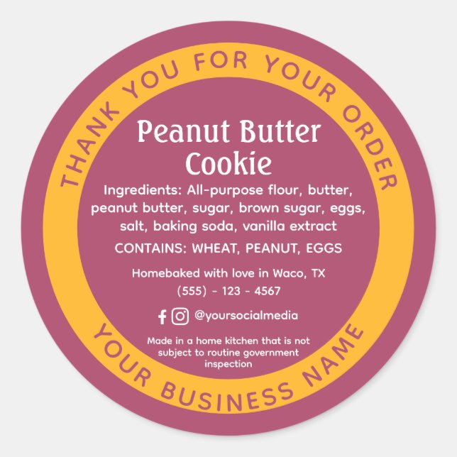 Rose Rosa Hütte Gesetz Lebensmittelzutaten Aufkleb Runder Aufkleber (Vorderseite)