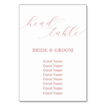 Rose Rosa Kopftisch Hochzeitstabelle