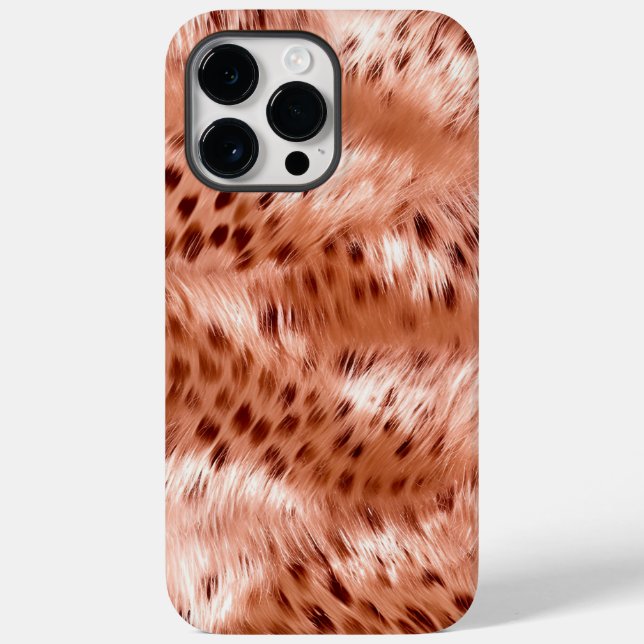 Rose Rosa Leopard Case-Mate iPhone Hülle (Rückseite)