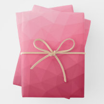 Rose rosa leuchtendes geometrisches Messemuster