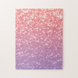 Rose Rosa lila Lavendel Imitate Glitzern Glitzer Puzzle
