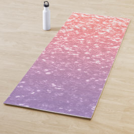 Rose Rosa lila Lavendel Imitate Glitzern Glitzer Yogamatte