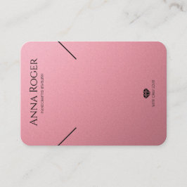 Rose Rosa Logo-Netzwerkkarte Ohrringe Anzeigetafel Telefonnummerkarte