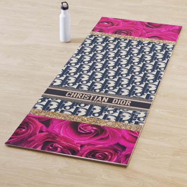 Rose Rosa Marmor Glitzer Yoga Mat Yogamatte (Beispiel)