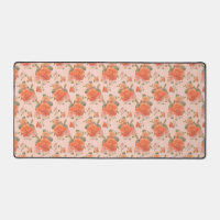Rose Rosa orange Blumenmuster Hochzeitsfeder