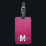 Rose Rosa personalisierter Name Gepäckanhänger<br><div class="desc">Rose rosa personalisierter Name Leder Hintergrund Gepäckanhänger ,  rosa Leder individuelle Name Gepäckmarke Geschenk Idee für wer Lieben elegante Leder Geschenkidee,  für Honig Mond,  Jahrestag,  Weihnachten,  Valentinstag und andere Anlässe,  Feiertage und Veranstaltungen. Anpassen mit eigenem Namen.</div>