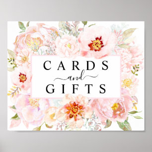 Rose - Rosa Pink Karten und Geschenke Unterschrift Poster