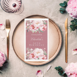 Rose Rosa Rosenblüten Serviette