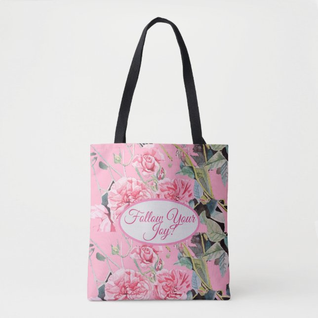 Rose Rosa Roses Blumenmuster folgen Sie Ihrem Joch (Vorderseite)