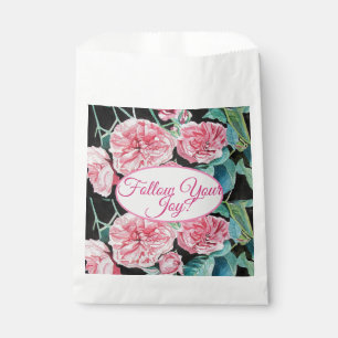 Rose Rosa Roses Blumenstrauß folgen Sie Ihrem Joch Geschenktütchen