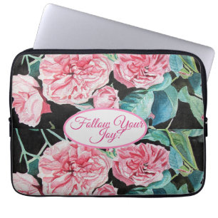 Rose Rosa Roses Blumenstrauß folgen Sie Ihrem Joch Laptopschutzhülle