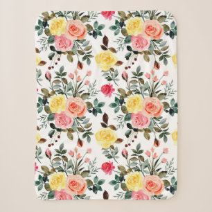 Rose Rosa und Gelb Sherpadecke