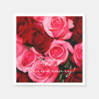 Rose, Rosa und Rot-Papier Coctail Napkins