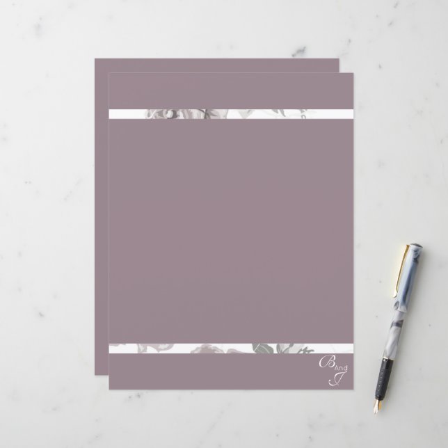 Rose rosa Verlobung (Vorderseite/Rückseite Beispiel)