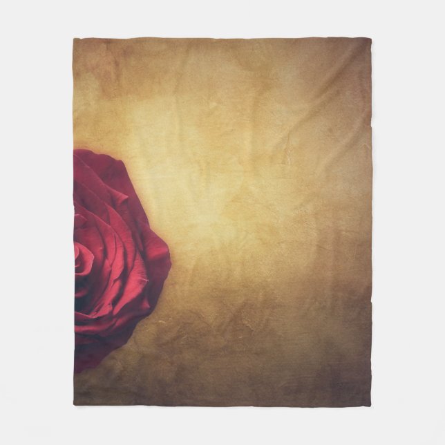 Rose Rose blühen abstrakt romantisch Fleecedecke (Vorderseite)