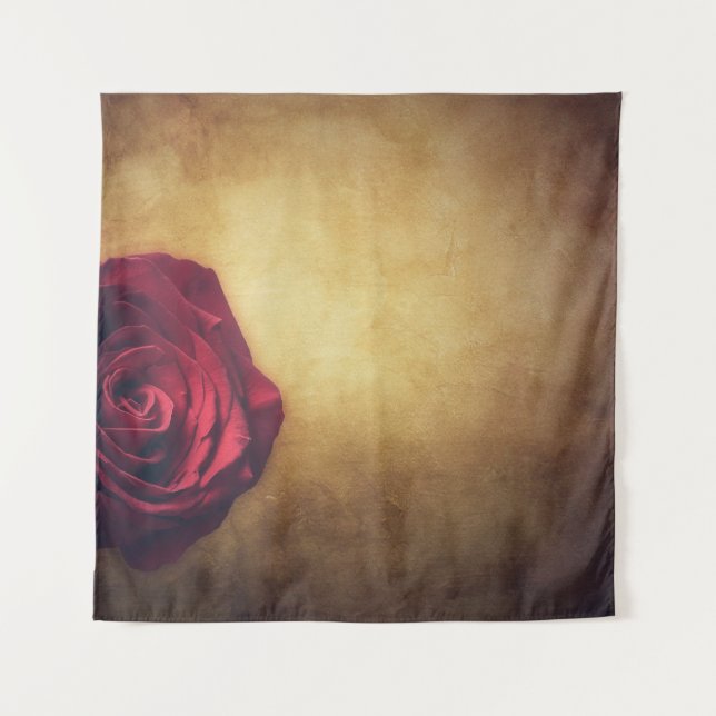 Rose Rose blühen abstrakt romantisch Wandteppich (Vorderseite)