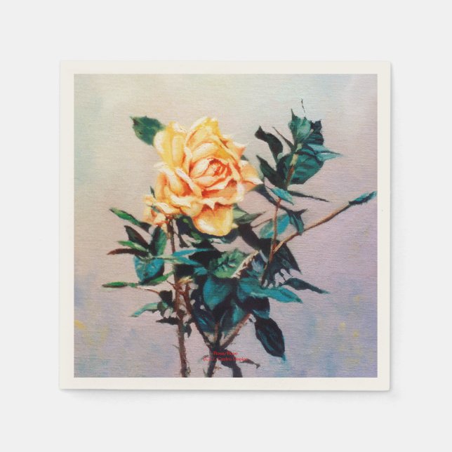 Rose/Rose Serviette (Vorderseite)