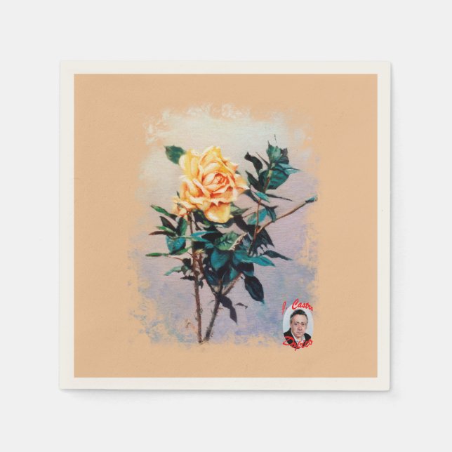 Rose/Rose Serviette (Vorderseite)