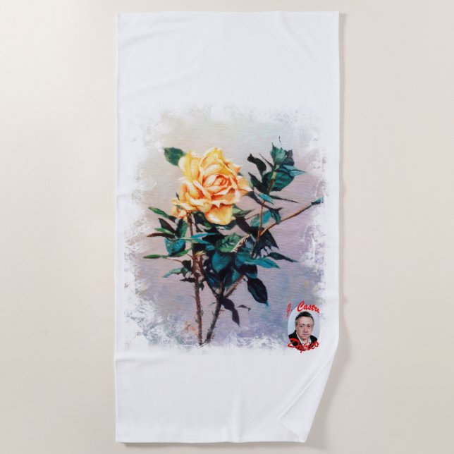 Rose/Rose Strandtuch (Vorderseite)