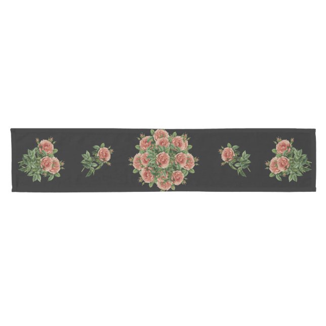 Rose Roses Rosen bouquet – Rosenbouquet Kurzer Tischläufer (Horizontal)