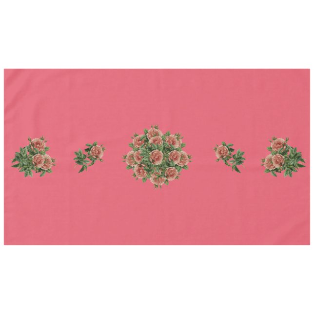 Rose Roses Rosen bouquet – Rosenbouquet Tischdecke (Vorderseite (Horizontal))