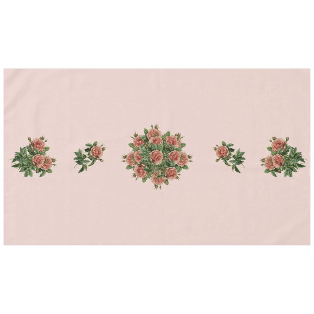Rose Roses Rosen bouquet – Rosenbouquet Tischdecke (Vorderseite (Horizontal))