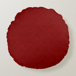Rose, rot - runder Kissen
