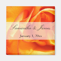 Rose Rot und Orange Flaming