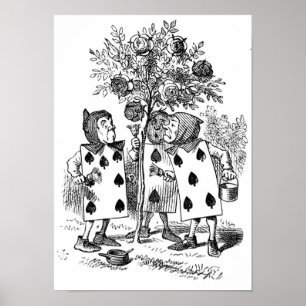 Rose rot zeichnen poster