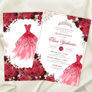 Rose Rotes Burgund Elegante Frische Pasta machen Einladung