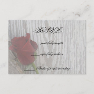 Rose RSVP Karte