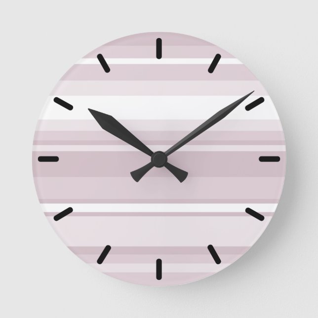 Rose Runde Wanduhr (Vorderseite)