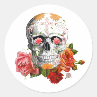 Rose Runder Aufkleber