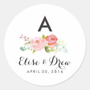 Rose Runder Aufkleber