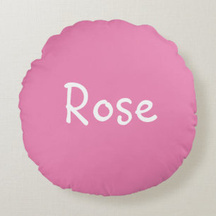 Rose Rundes Kissen