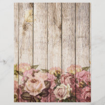Rose Rustikales Holzschuppen Papier