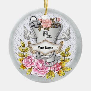 Rose RX Mortar Pestle Keramik Ornament