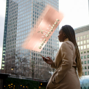 Rose Salon Hochzeitsfeier  Visitenkarte