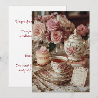 Rose Salon | Rosawasserglanz Einladung