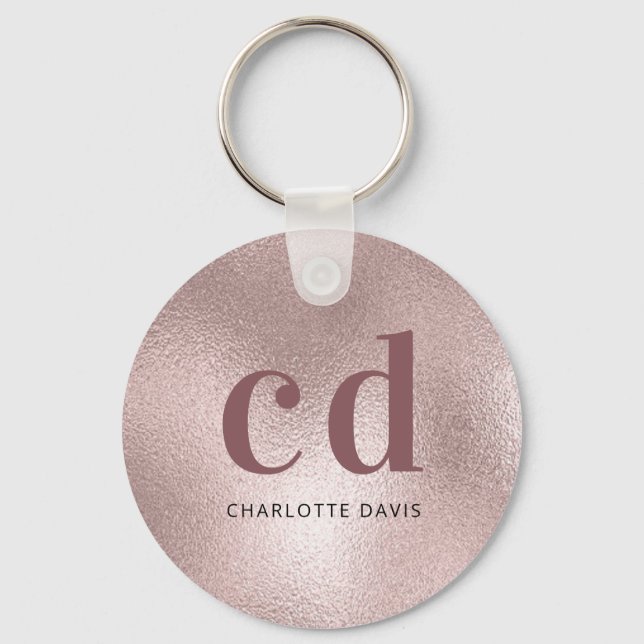 Rose Schlüsselanhänger (Vorderseite)