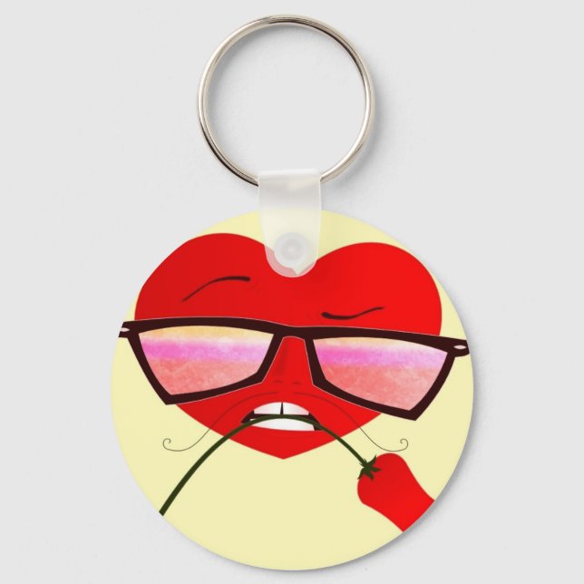 Rose Schlüsselanhänger (Vorderseite)