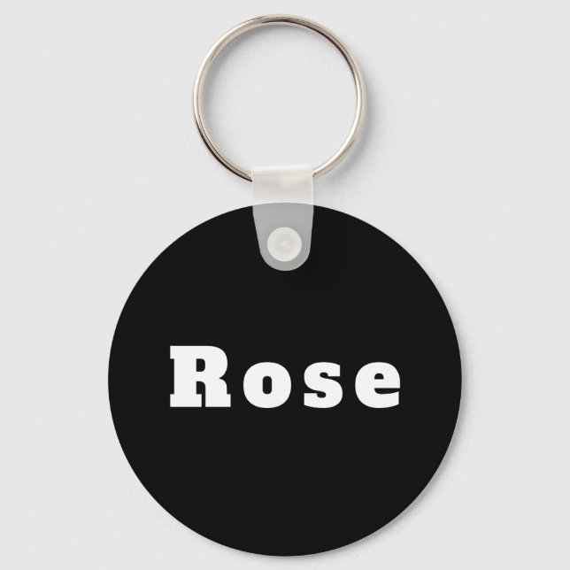 Rose Schlüsselanhänger (Vorderseite)